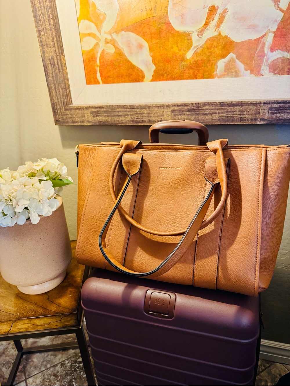 Poppy & Peonies Multitasker- Cognac